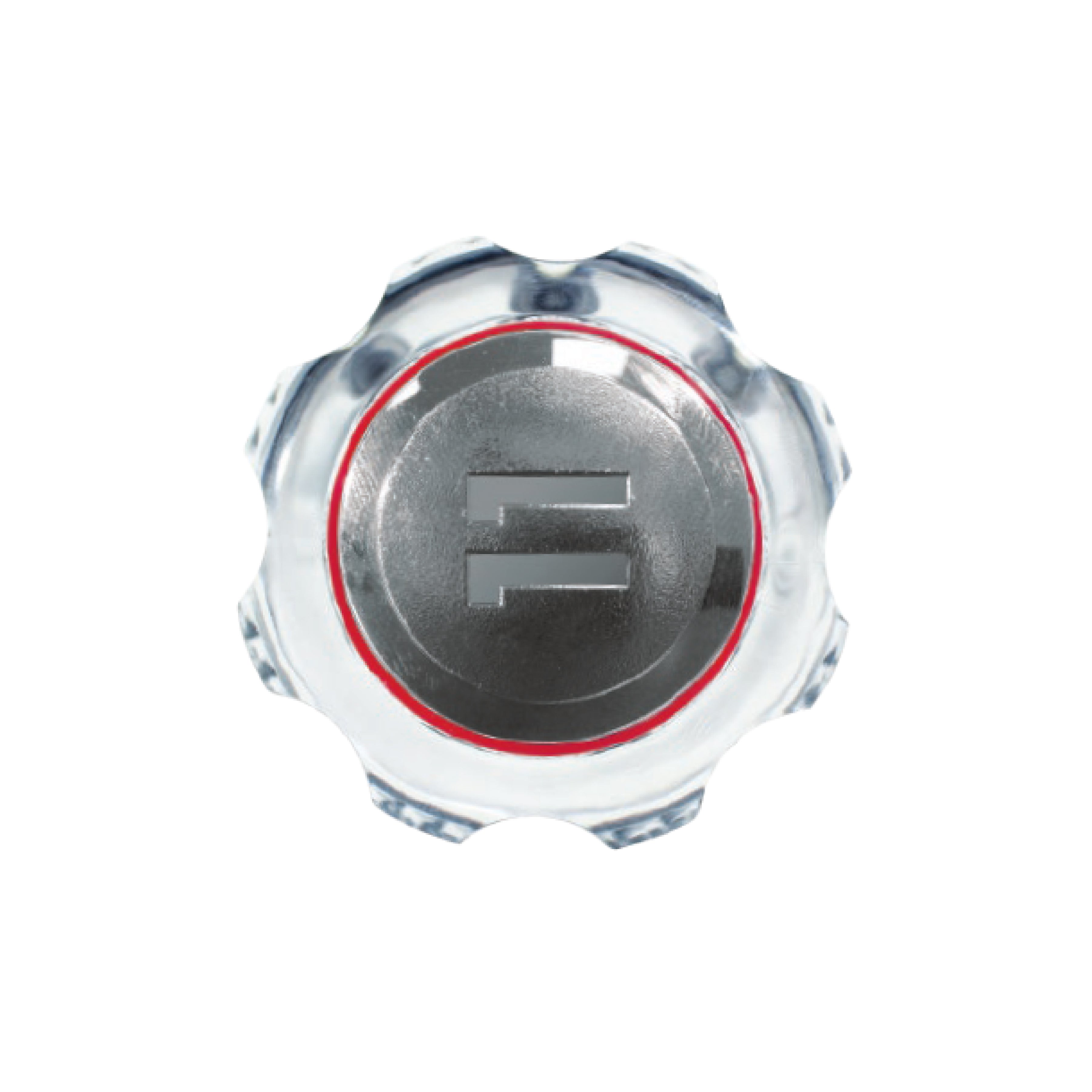 Perilla Acrílica Redonda Franja Rojo - Fratelli